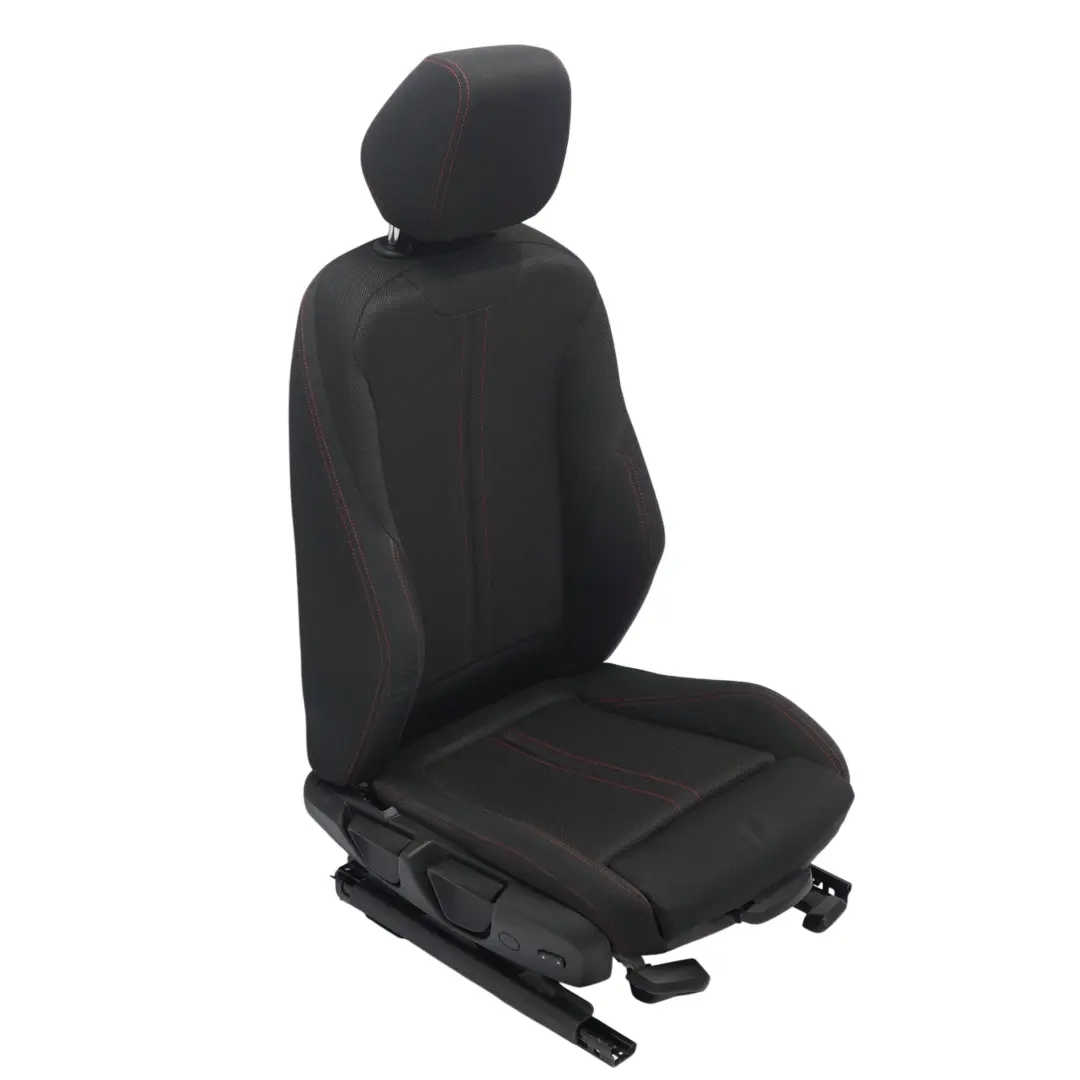 BMW F30 LCI Siège sport avant droit Tissu intérieur Tissu Anthracite Rouge - SKU 7475406-3 - Numéro de pièce 7475406