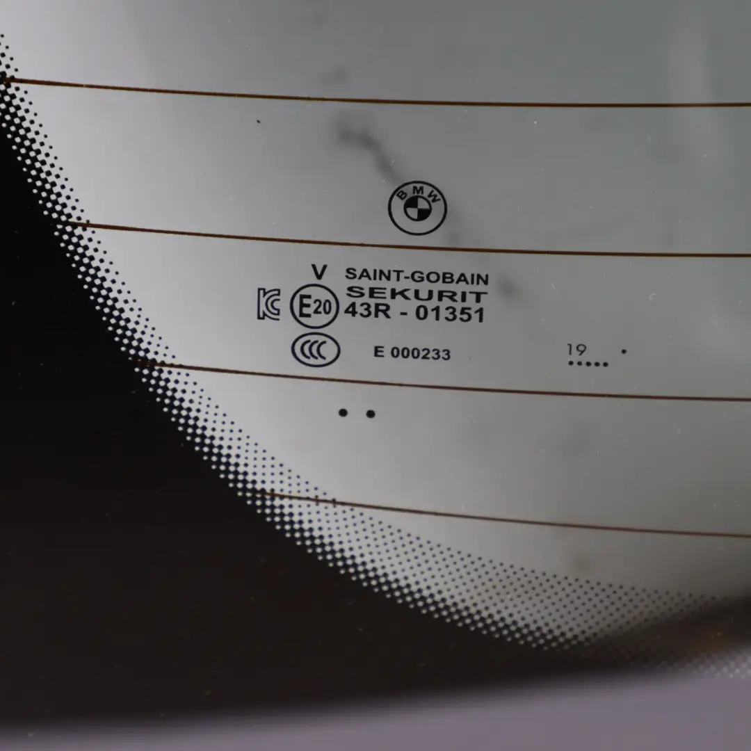 BMW F44 Gran Coupe Rear Window Trunk Lid Tailgate Window Glass Tinted AS3 - SKU 7477429 - Part number 7477429