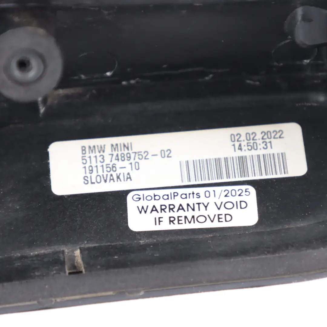 Couvercle bouton poignée arrière haute brillance pour Mini Cooper F55 F56 à propos du numéro de pièce 7489752 Mini Cooper F55 F56 Couvercle bouton poignée arrière haute brillance - SKU 7489752-1 - Numéro de pièce 7489752