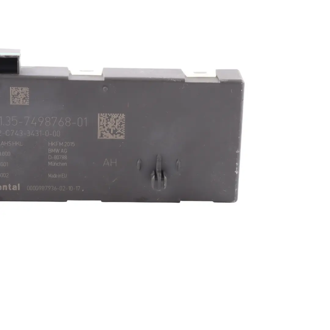 BMW G32 GT Control Unit Tailgate Boot Trunk Function Module Control Unit - SKU 7498768-1 - Part number 7498768