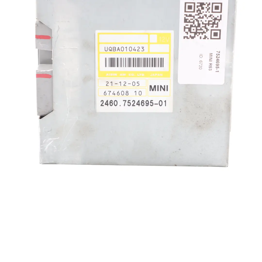 Gearbox Basic Module Control Unit EGS to Mini Cooper S R52 R53 with Part number 7524695 Mini Cooper S R52 R53 Gearbox Basic Module Control Unit EGS - SKU 7524695-1 - Part number 7524695