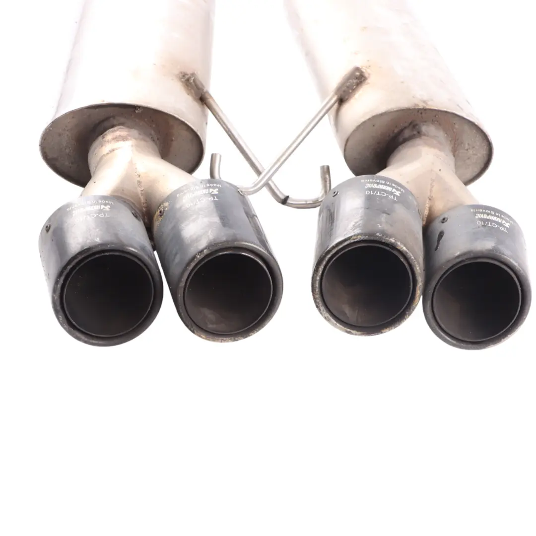 645Ci Exhaust Rear Silencer Set Back Box Muffler Akrapovic Tips to BMW E63 E64 with Part number 7526381-1 BMW E63 E64 645Ci Exhaust Rear Silencer Set Back Box Muffler Akrapovic Tips - SKU 7526381-1 - Part number 7526381-1