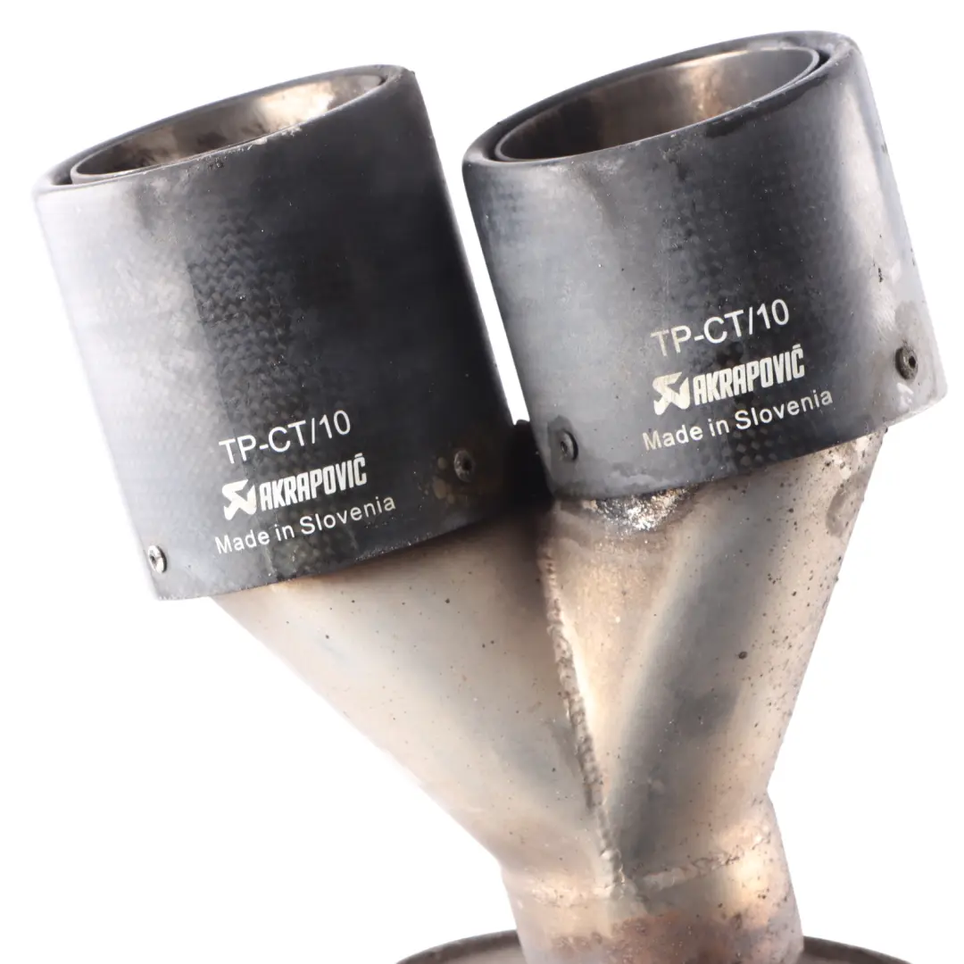 645Ci Exhaust Rear Silencer Set Back Box Muffler Akrapovic Tips to BMW E63 E64 with Part number 7526381-1 BMW E63 E64 645Ci Exhaust Rear Silencer Set Back Box Muffler Akrapovic Tips - SKU 7526381-1 - Part number 7526381-1