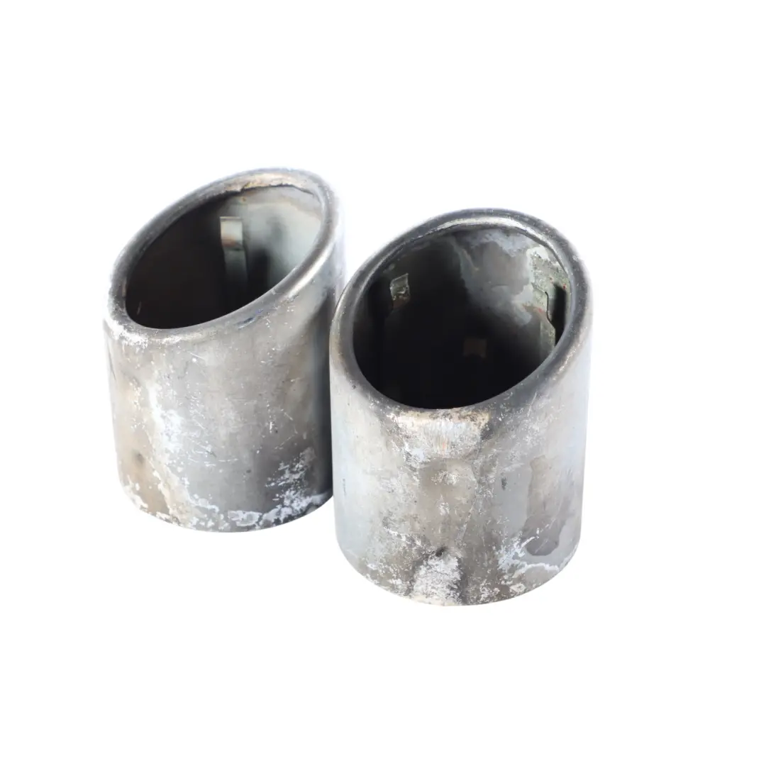 Exhaust Muffler Pipe Tips BMW E60 E61 F01 F02 Set Rear Left Right N/O/S to with Part number 7536038 Exhaust Muffler Pipe Tips BMW E60 E61 F01 F02 Set Rear Left Right N/O/S - SKU 7536038 - Part number 7536038