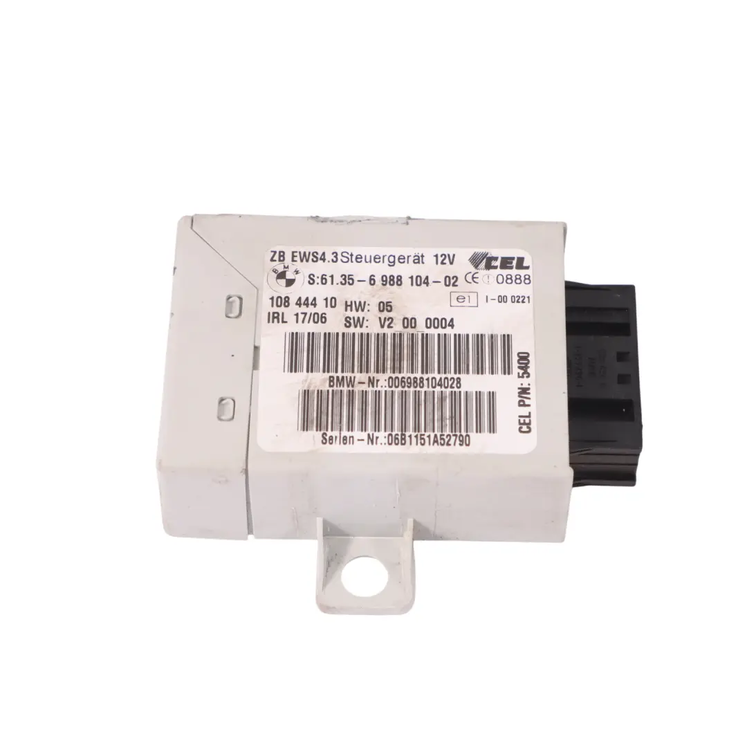 Mini Cooper S R52 R53 W11 170HP Engine ECU Kit DME EWS + Key Manual - SKU 7557395-21 - Part number 7557395