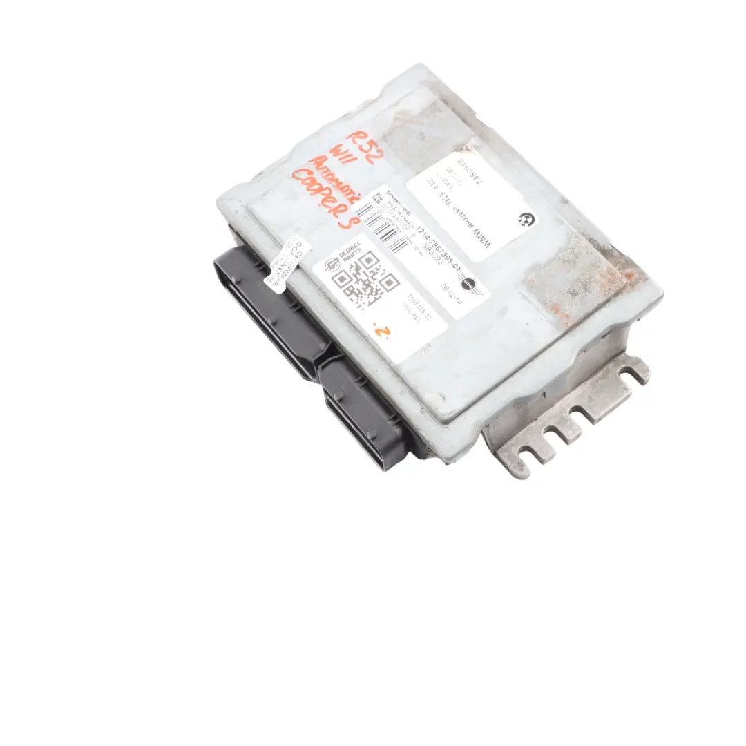 Mini Cooper S R52 R53 W11 170HP Engine Control Unit Module ECU Automatic - SKU 7557395-22 - Part number 7557395
