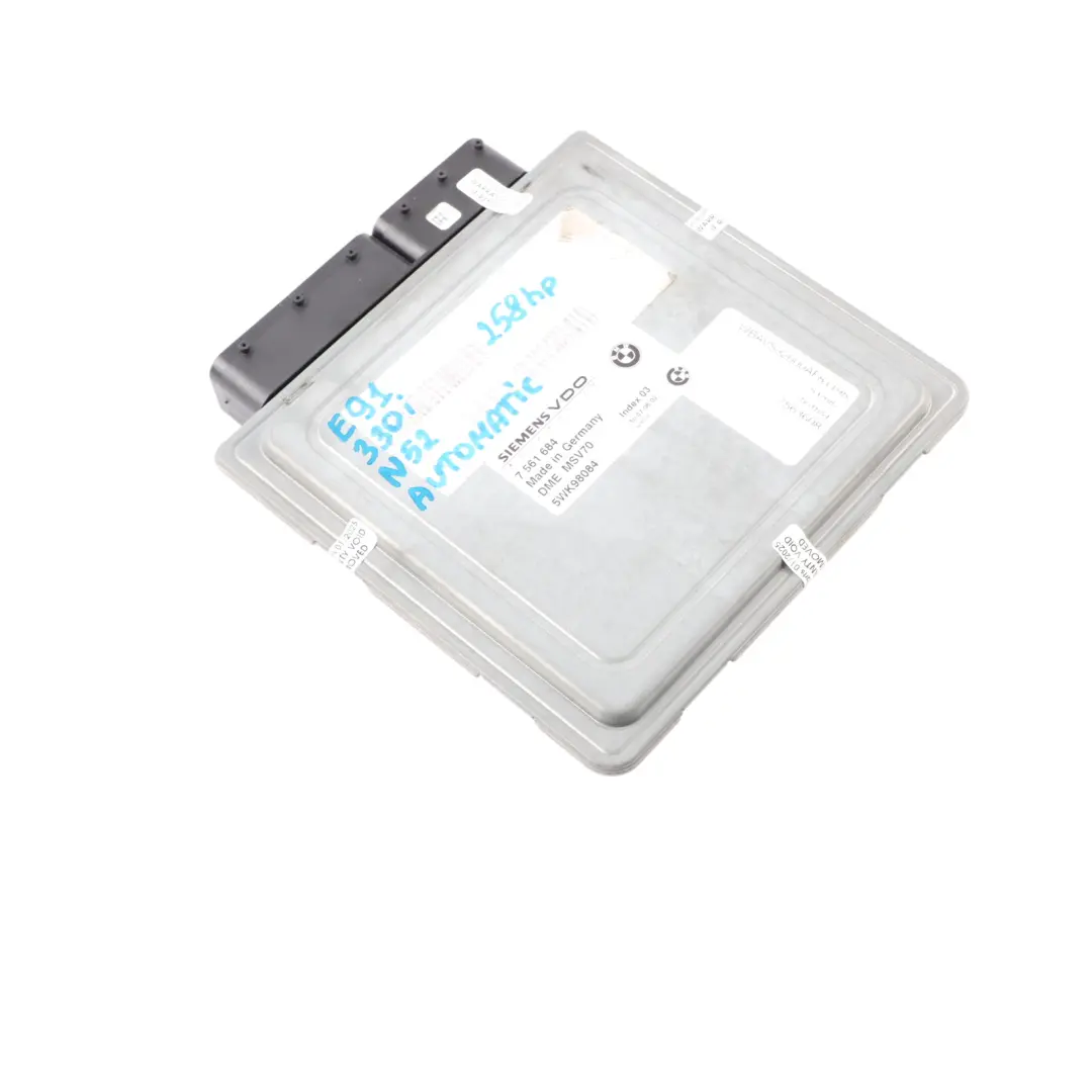 N52 258HP Unità Di Controllo Motore ECU DME per BMW E60 530I E90 330I con numero di parte 7561684 BMW E60 530I E90 330I N52 258HP Unità Di Controllo Motore ECU DME - SKU 7561684-10 - Numero di parte 7561684