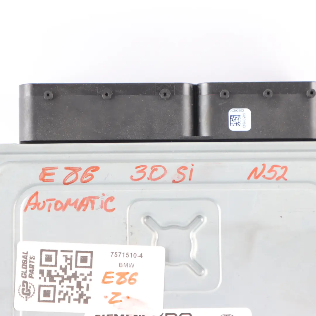 BMW Z4 E86 Coupe 3.0si N52 265HP Engine Control Unit ECU DDE Automatic - SKU 7571510-4 - Part number 7571510