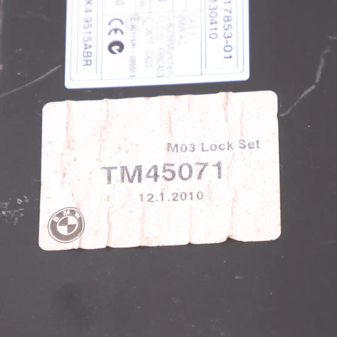 95HP Motor ECU DME Kit CAS3 Clave Manual para Mini One R56 N12 1.4 con número de pieza 7600020 Mini One R56 N12 1.4 95HP Motor ECU DME Kit CAS3 Clave Manual - SKU 7600020-13 - Número de pieza 7600020