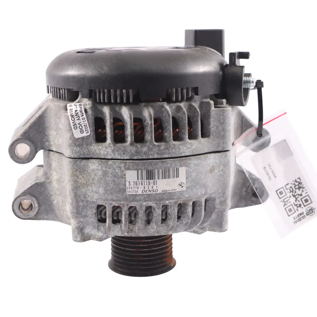 Alternador Generador BMW F10 F11 F20 F21 F30 F31 N55 Denso 14V 210A para con número de pieza 7616119 Alternador Generador BMW F10 F11 F20 F21 F30 F31 N55 Denso 14V 210A - SKU 7616119 - Número de pieza 7616119