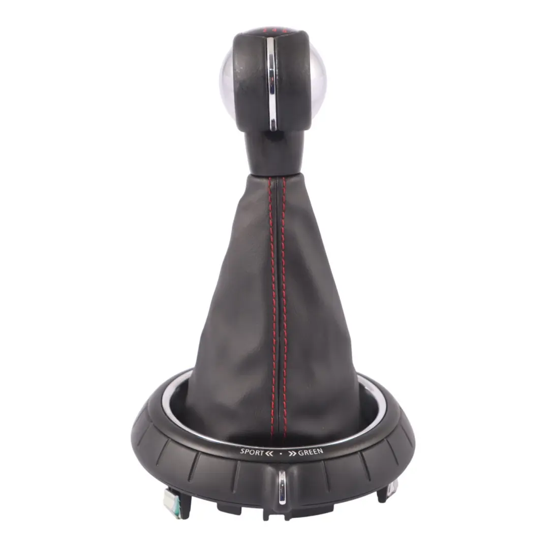 Shift Cover Mini Cooper F55 F56 F57 Selector Lever Leather 6-Speed to Gear with Part number 7641999 Gear Shift Cover Mini Cooper F55 F56 F57 Selector Lever Leather 6-Speed - SKU 7641999-6 - Part number 7641999