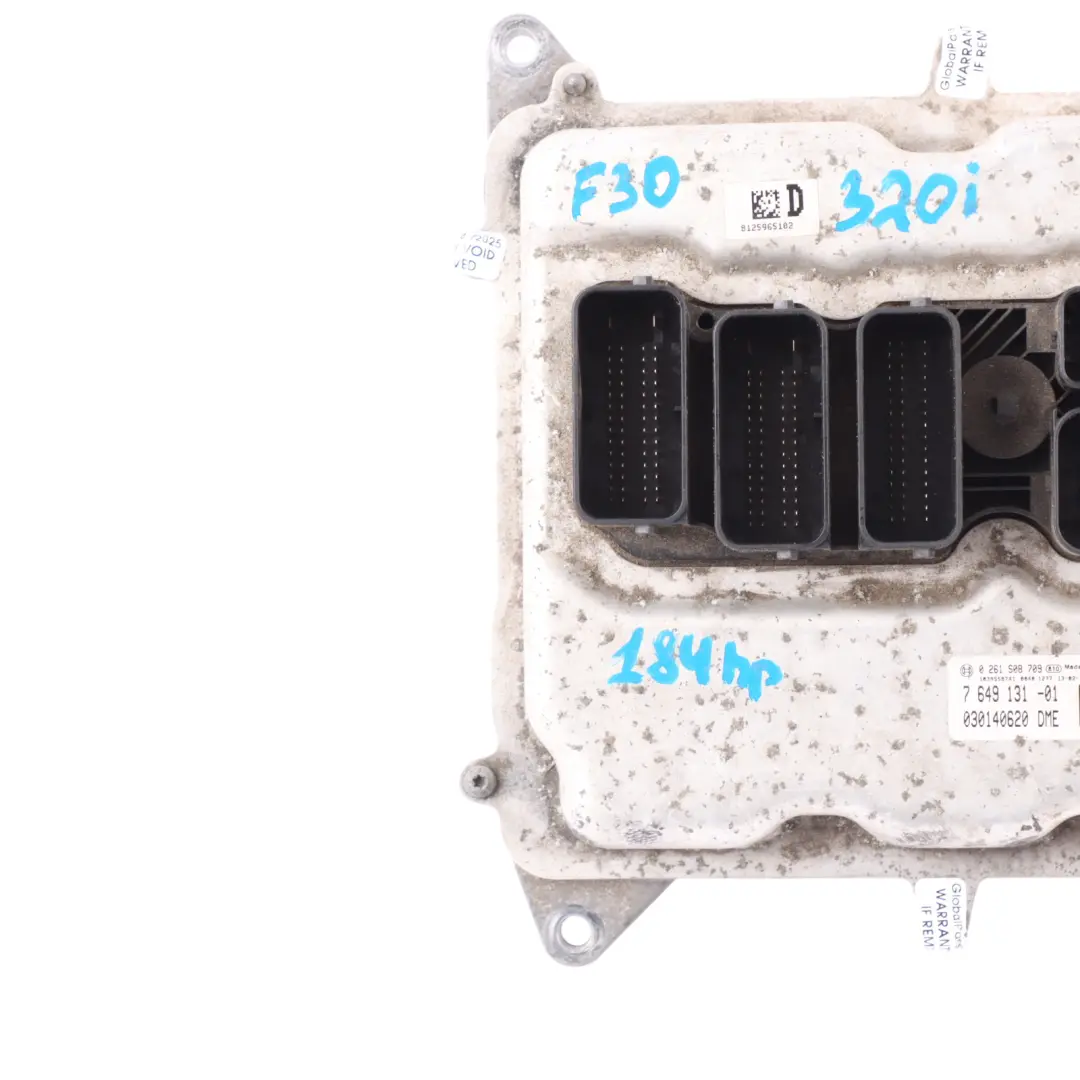 BMW F30 F31 320i N20 184HP Engine Control Unit ECU DME Manual - SKU 7649131-4 - Part number 7649131