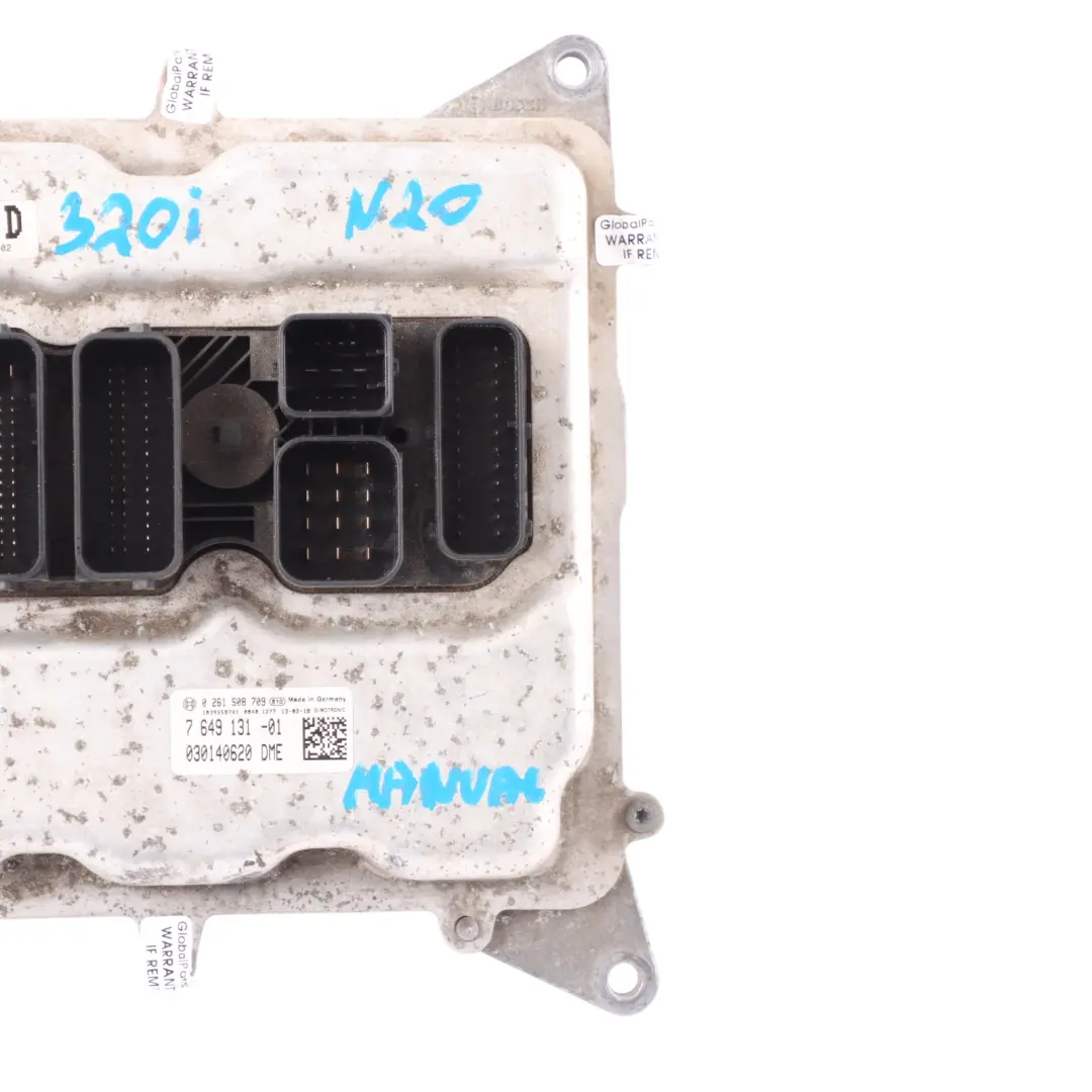 BMW F30 F31 320i N20 184HP Engine Control Unit ECU DME Manual - SKU 7649131-4 - Part number 7649131