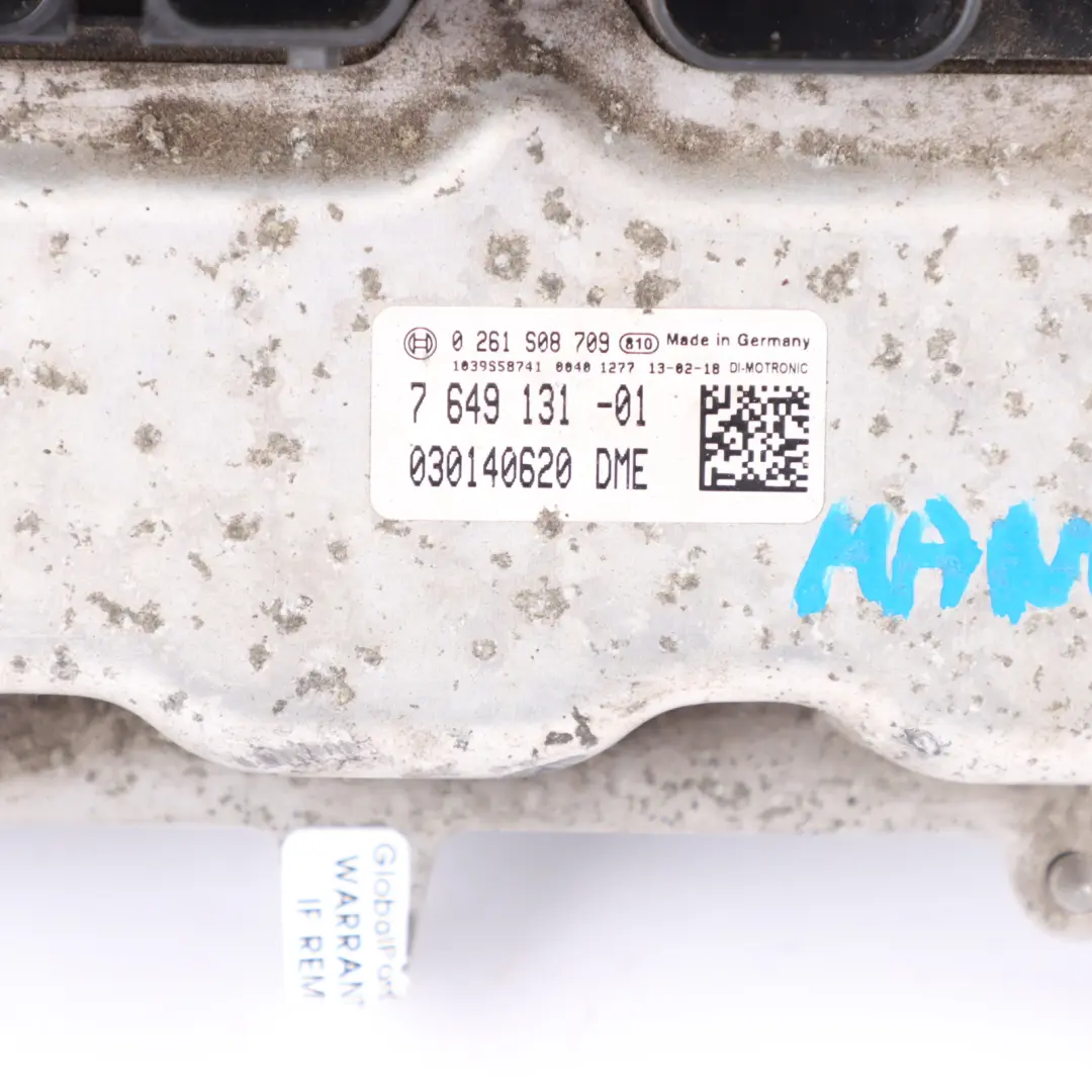 BMW F30 F31 320i N20 184HP Engine Control Unit ECU DME Manual - SKU 7649131-4 - Part number 7649131