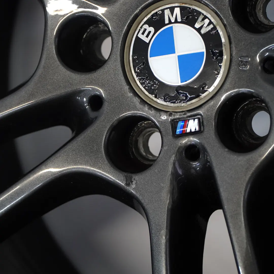 Front Grey Alloy Wheel Rim 18" 7,5J M Double Spoke 261 to BMW E81 E87 with Part number 7842607 BMW E81 E87 Front Grey Alloy Wheel Rim 18" 7,5J M Double Spoke 261 - SKU 7842607-1 - Part number 7842607