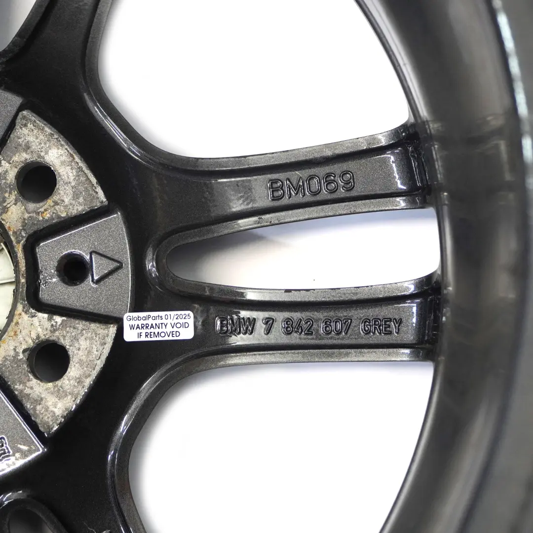 Front Grey Alloy Wheel Rim 18" 7,5J M Double Spoke 261 to BMW E81 E87 with Part number 7842607 BMW E81 E87 Front Grey Alloy Wheel Rim 18" 7,5J M Double Spoke 261 - SKU 7842607-1 - Part number 7842607