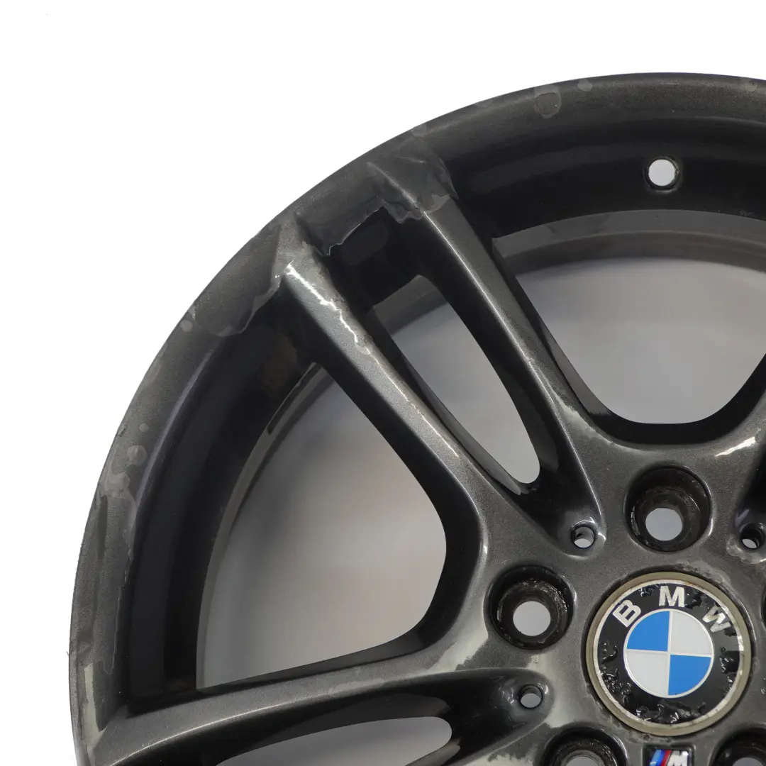 Vorderseite Grau Leicht metall felge 18" 7,5J M Doppelspeiche 261 für BMW E81 E87 mit Teilenummer 7842607 BMW E81 E87 Vorderseite Grau Leicht metall felge 18" 7,5J M Doppelspeiche 261 - SKU 7842607-1 - Teilenummer 7842607