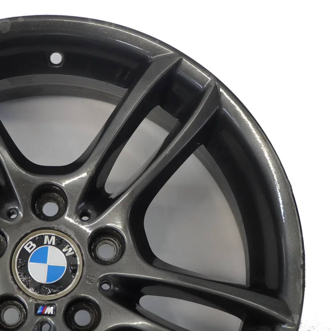 BMW E81 E87 Vorderseite Grau Leicht metall felge 18" 7,5J M Doppelspeiche 261 - SKU 7842607-1 - Teilenummer 7842607