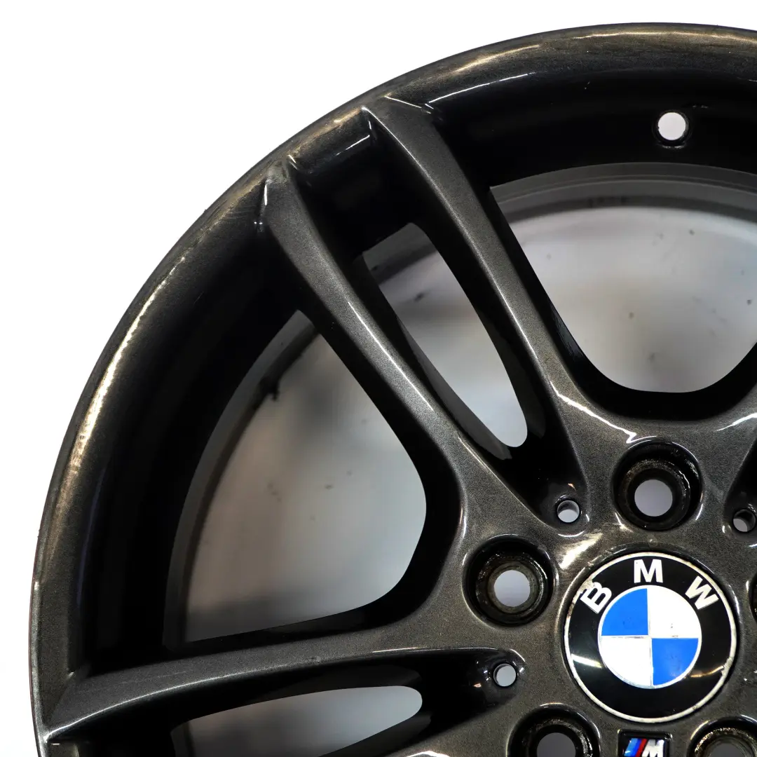 Grey Rear Alloy Wheel Rim 18" 8,5J ET:52 M Double Spoke 261 to BMW E81 E87 with Part number 7842608 BMW E81 E87 Grey Rear Alloy Wheel Rim 18" 8,5J ET:52 M Double Spoke 261 - SKU 7842608-4 - Part number 7842608