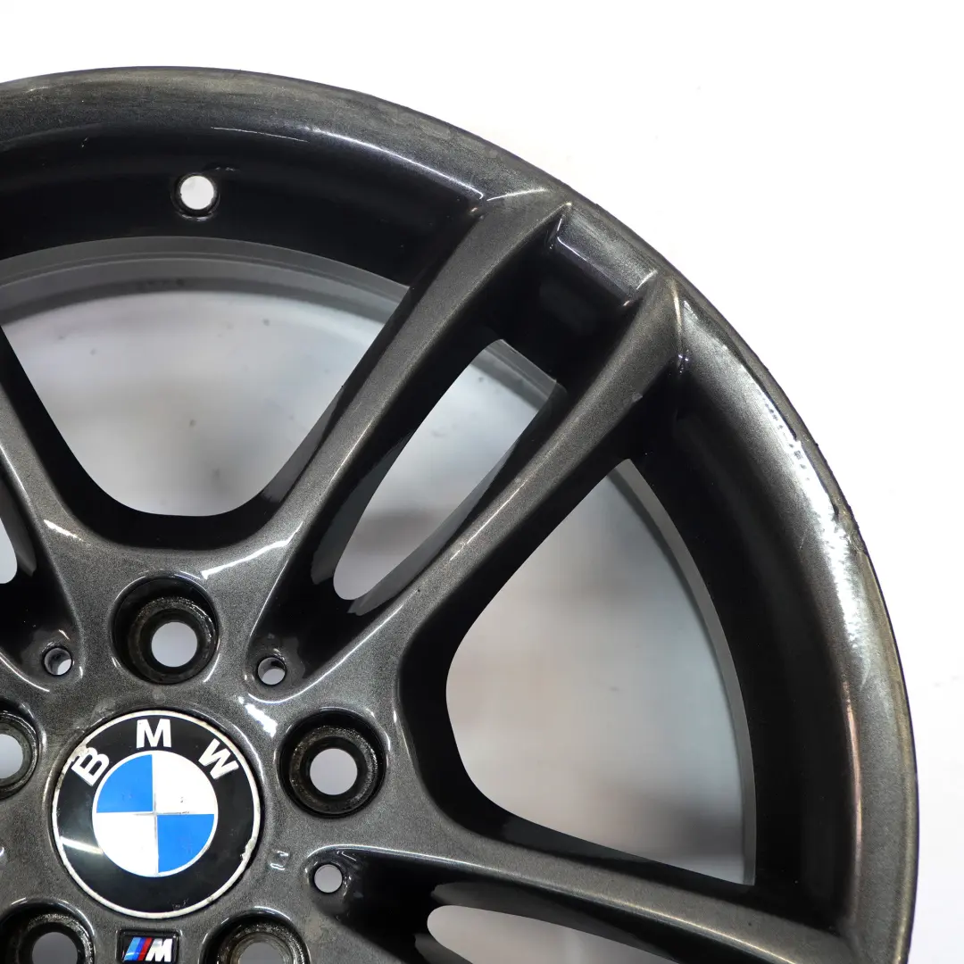 Grey Rear Alloy Wheel Rim 18" 8,5J ET:52 M Double Spoke 261 to BMW E81 E87 with Part number 7842608 BMW E81 E87 Grey Rear Alloy Wheel Rim 18" 8,5J ET:52 M Double Spoke 261 - SKU 7842608-4 - Part number 7842608