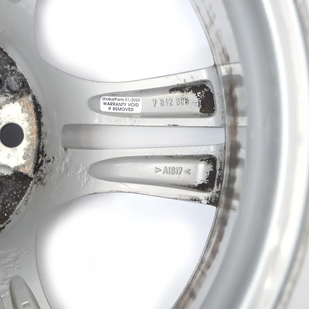 Alloy Rim 18" 8J ET:30 M Double Spoke 355 to BMW X1 E84 Silver Wheel with Part number 7842636 BMW X1 E84 Silver Wheel Alloy Rim 18" 8J ET:30 M Double Spoke 355 - SKU 7842636-5 - Part number 7842636