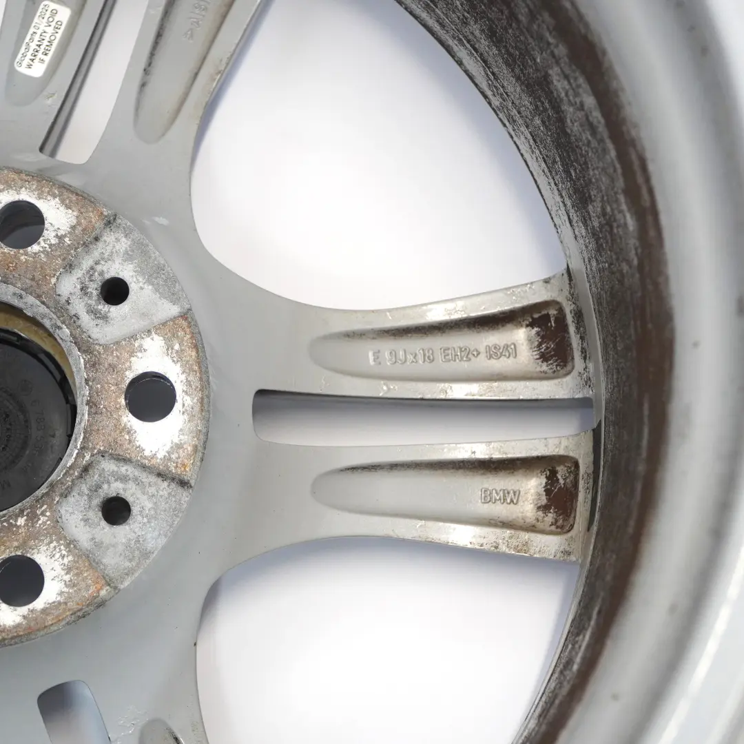 Alloy Rim 18" M Double Spoke 355 9J ET:41 BMW X1 E84 Silver Rear Wheel - SKU 7842637-6 - Part number 7842637
