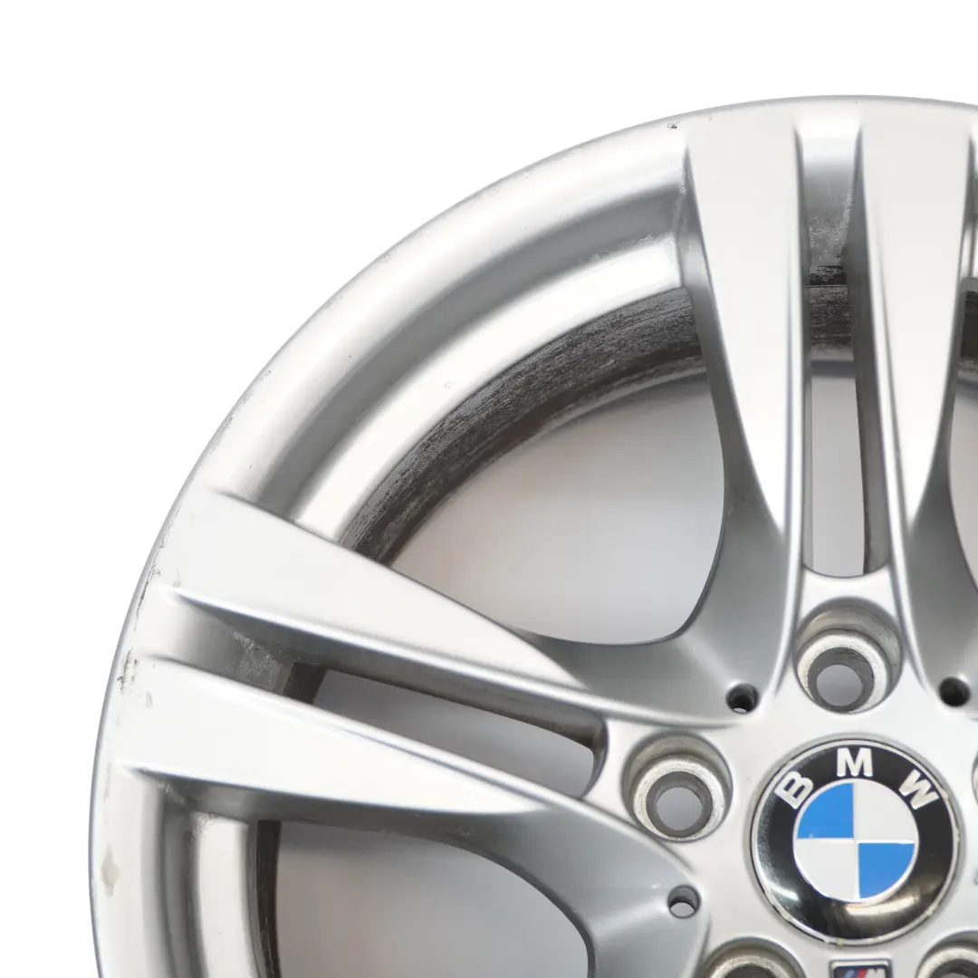 Alloy Rim 18" M Double Spoke 355 9J ET:41 BMW X1 E84 Silver Rear Wheel - SKU 7842637-6 - Part number 7842637