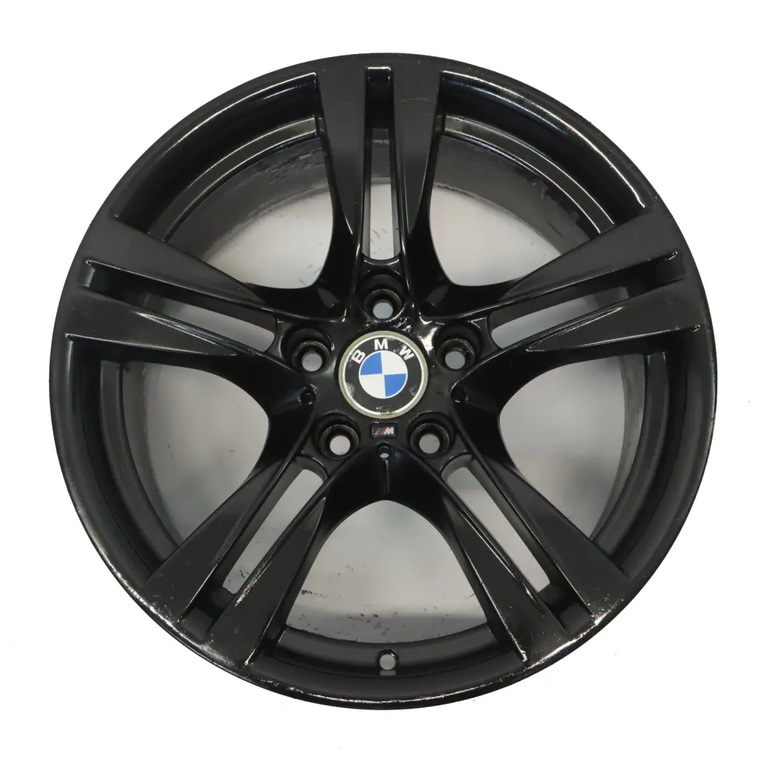 Alloy Rim 18" M Double Spoke 355 9J ET:41 to BMW X1 E84 Black Rear Wheel with Part number 7842637 BMW X1 E84 Black Rear Wheel Alloy Rim 18" M Double Spoke 355 9J ET:41 - SKU 7842637-7 - Part number 7842637
