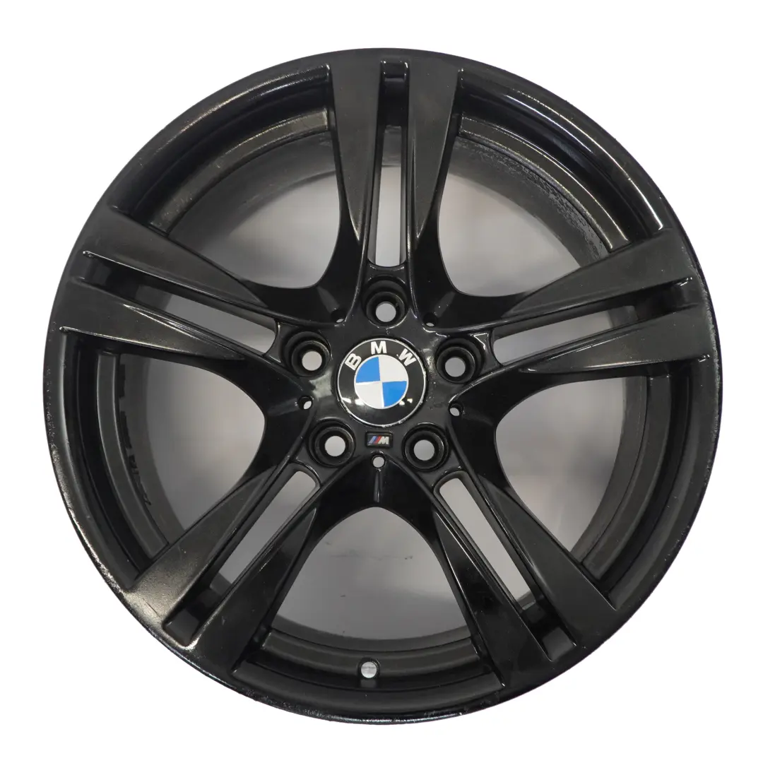 Alloy Rim 18" M Double Spoke 355 9J ET:41 to BMW X1 E84 Black Rear Wheel with Part number 7842637 BMW X1 E84 Black Rear Wheel Alloy Rim 18" M Double Spoke 355 9J ET:41 - SKU 7842637-8 - Part number 7842637