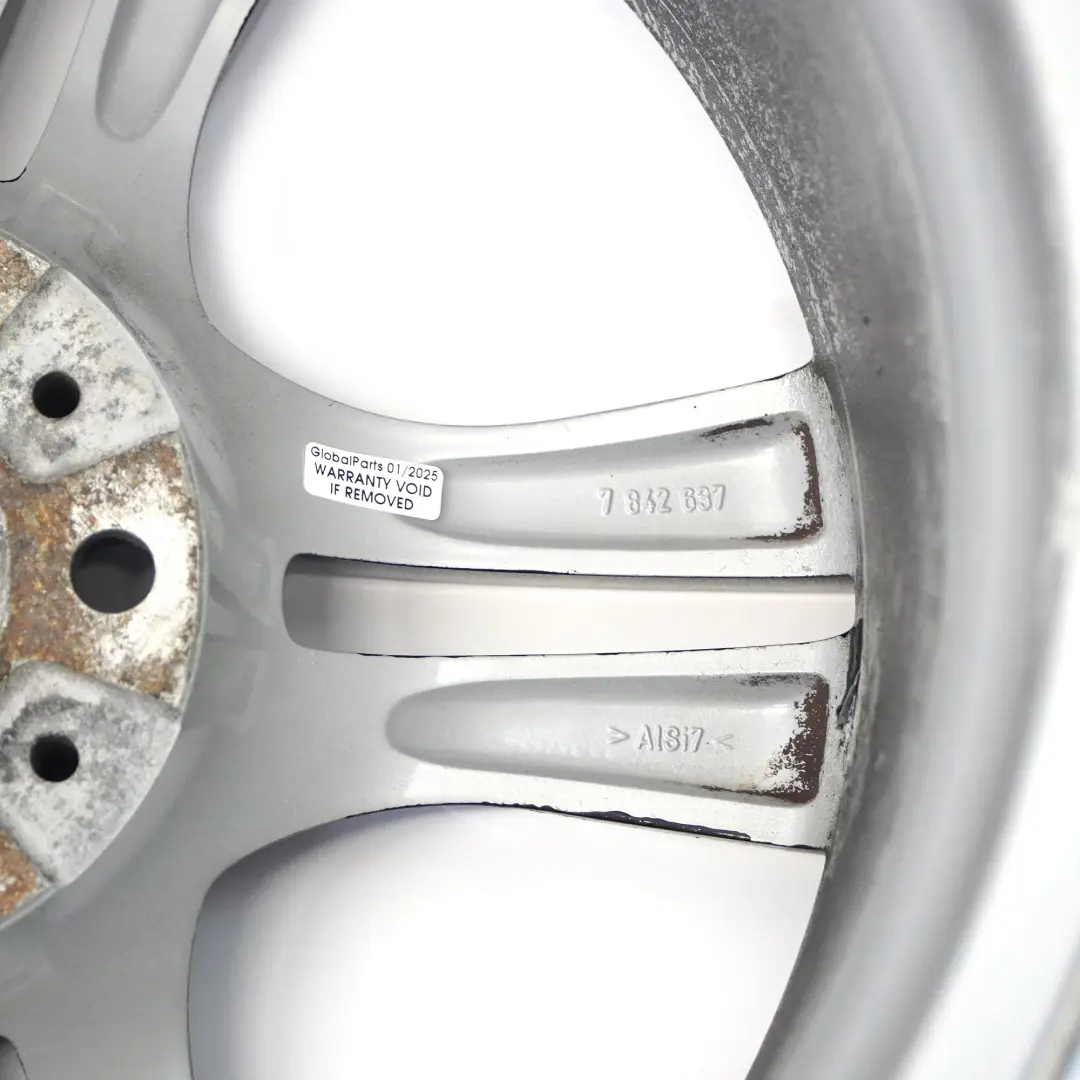 Alloy Rim 18" M Double Spoke 355 9J ET:41 to BMW X1 E84 Black Rear Wheel with Part number 7842637 BMW X1 E84 Black Rear Wheel Alloy Rim 18" M Double Spoke 355 9J ET:41 - SKU 7842637-8 - Part number 7842637