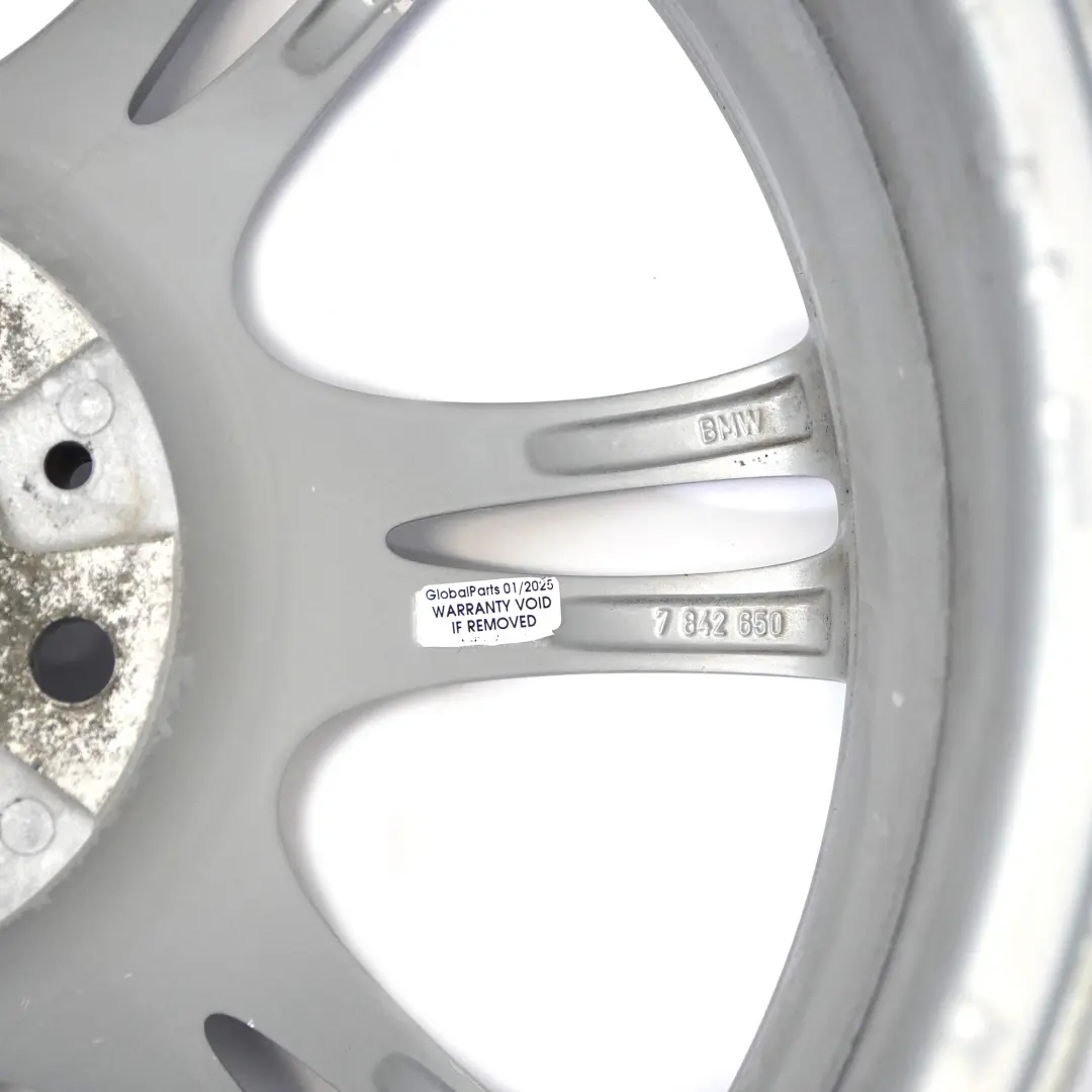 BMW F10 F11 F12 Llanta de Aleacion Plata M Doble Radio 350 8J 18 "ET:30 - SKU 7842650-2 - Número de pieza 7842650