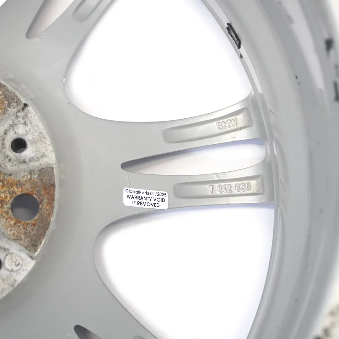 Alloy Rim M Double Spoke 350 8J 18" ET:30 to BMW F10 F11 F12 Silver Wheel with Part number 7842650 BMW F10 F11 F12 Silver Wheel Alloy Rim M Double Spoke 350 8J 18" ET:30 - SKU 7842650-3 - Part number 7842650