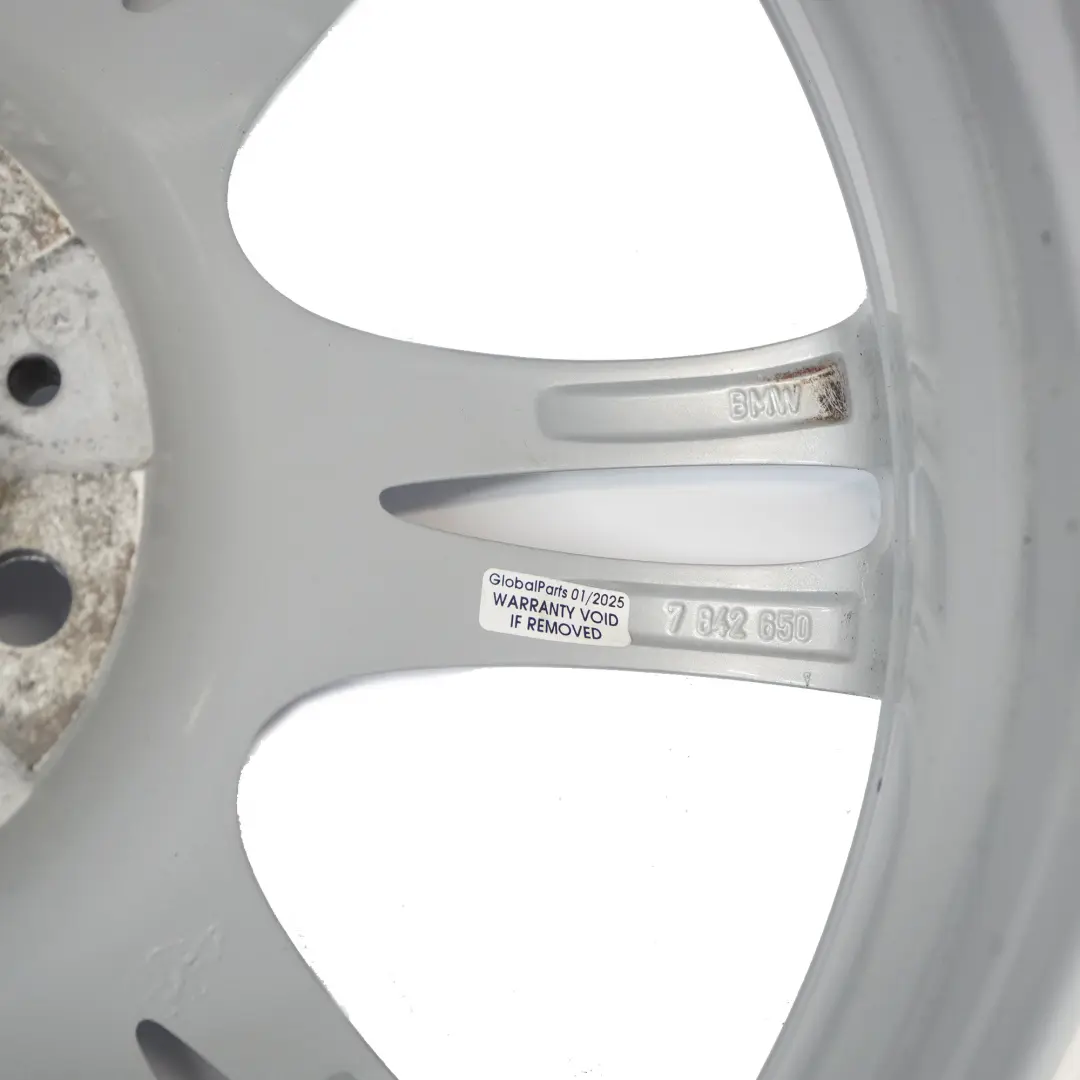 Alloy Rim M Double Spoke 350 8J 18" ET:30 to BMW F10 F11 F12 Silver Wheel with Part number 7842650 BMW F10 F11 F12 Silver Wheel Alloy Rim M Double Spoke 350 8J 18" ET:30 - SKU 7842650-4 - Part number 7842650