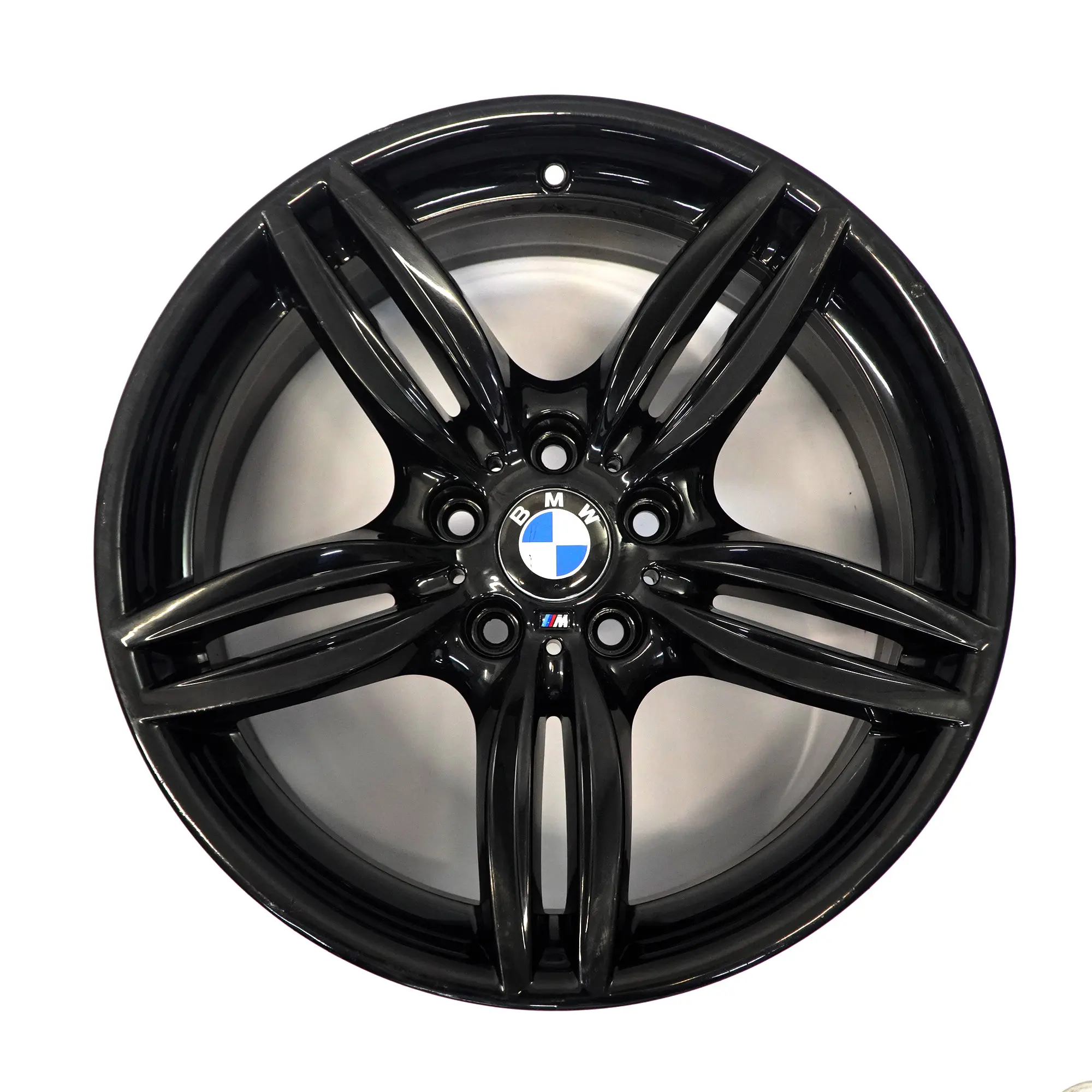 BMW F10 F11 F12 Cerchio anteriore lega nera 19" 8,5J M Doppie razze 351 7842652
