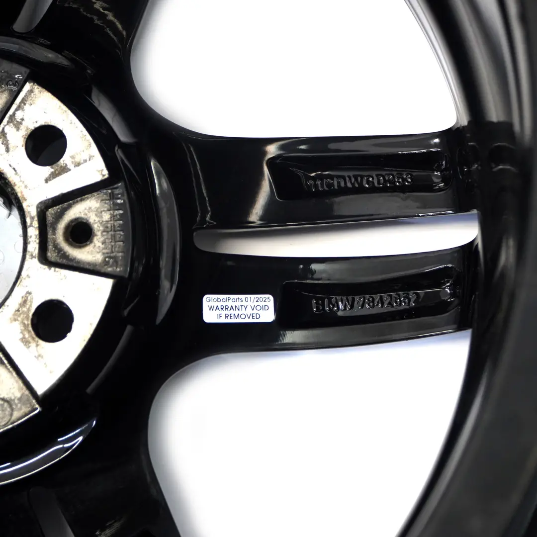 BMW F10 F11 F12 Front Black Alloy Wheel Rim 19" 8,5J M Double Spoke 351 - SKU 7842652-4 - Part number 7842652