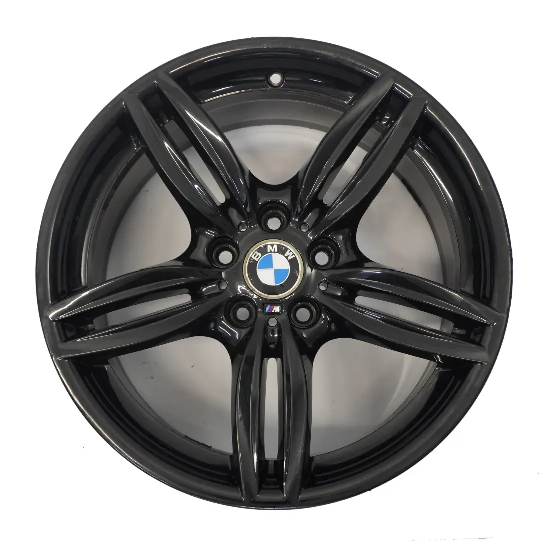 Alloy Rim M Double Spoke 351 9J 19" ET:44 to BMW F10 F12 Black Rear Wheel with Part number 7842653 BMW F10 F12 Black Rear Wheel Alloy Rim M Double Spoke 351 9J 19" ET:44 - SKU 7842653-4 - Part number 7842653
