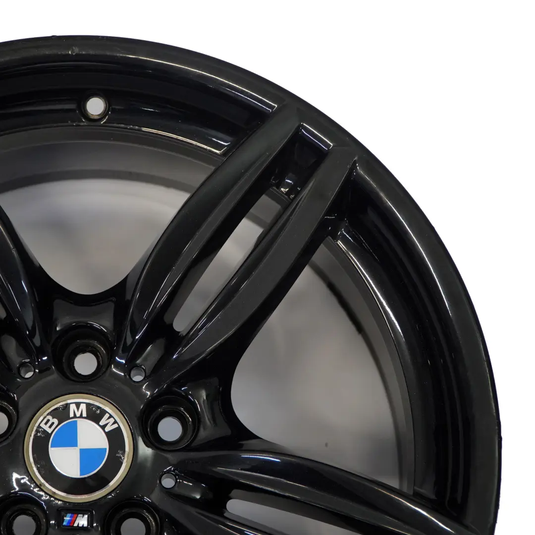 Alloy Rim M Double Spoke 351 9J 19" ET:44 to BMW F10 F12 Black Rear Wheel with Part number 7842653 BMW F10 F12 Black Rear Wheel Alloy Rim M Double Spoke 351 9J 19" ET:44 - SKU 7842653-4 - Part number 7842653
