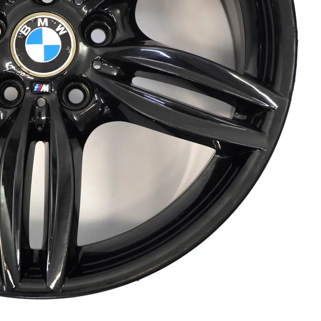 Alloy Rim M Double Spoke 351 9J 19" ET:44 to BMW F10 F12 Black Rear Wheel with Part number 7842653 BMW F10 F12 Black Rear Wheel Alloy Rim M Double Spoke 351 9J 19" ET:44 - SKU 7842653-4 - Part number 7842653