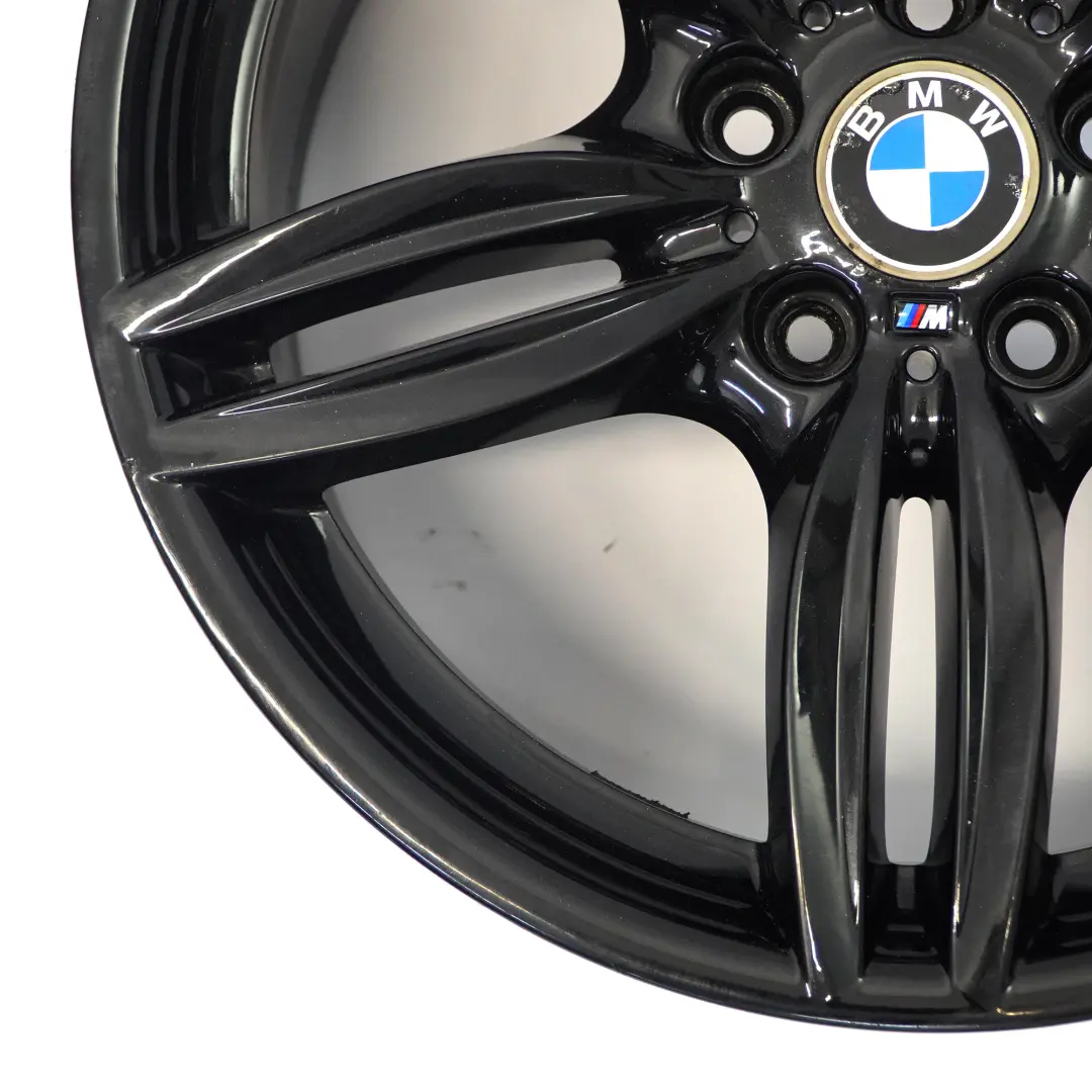 BMW F10 F12 Black Rear Wheel Alloy Rim M Double Spoke 351 9J 19" ET:44 - SKU 7842653-4 - Part number 7842653