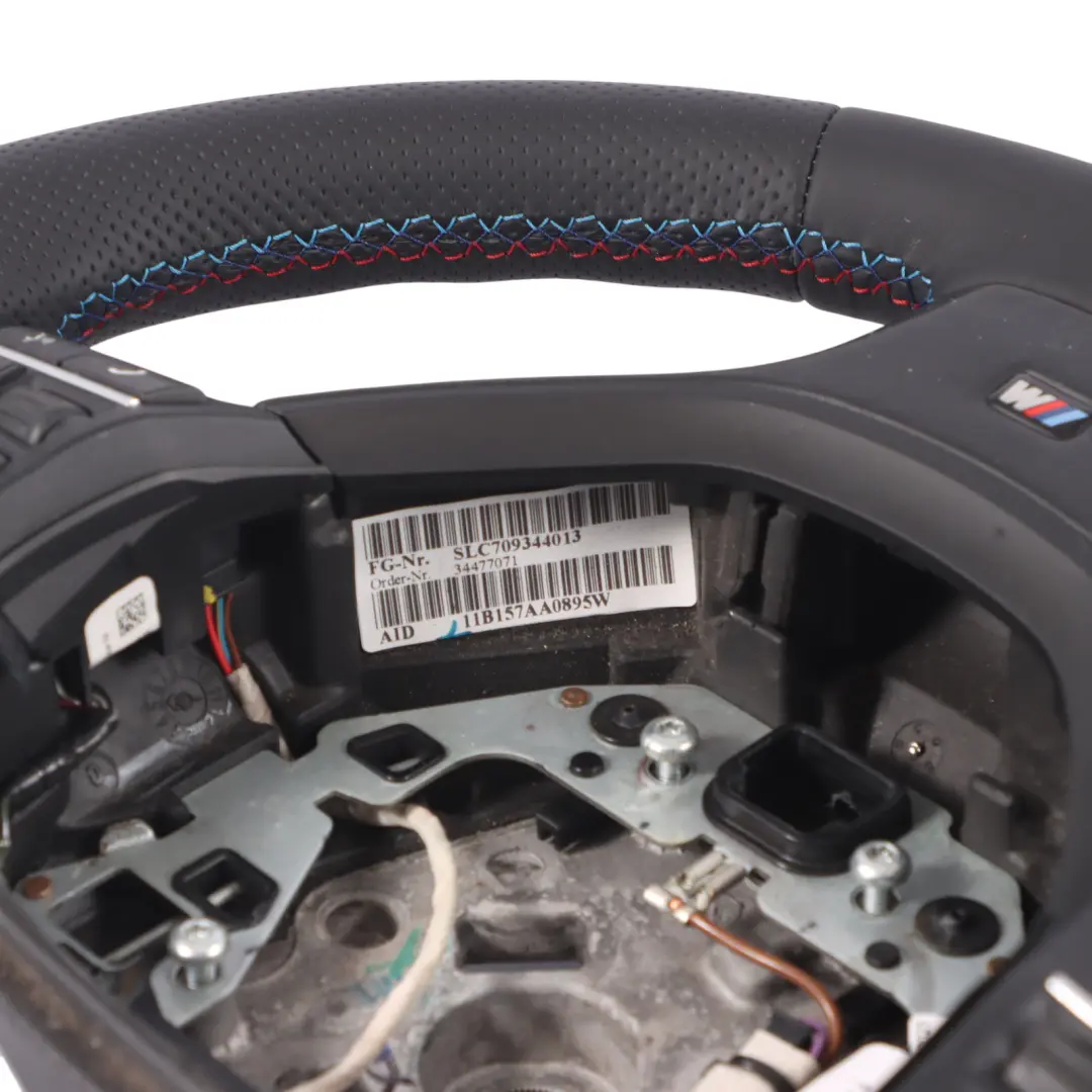 NEU Schwarz Leder Sportlenkrad M Sport Lenkrad für BMW F01 F07 GT F10 F11 F12 mit Teilenummer 7842807 BMW F01 F07 GT F10 F11 F12 NEU Schwarz Leder Sportlenkrad M Sport Lenkrad - SKU 7842807-2 - Teilenummer 7842807