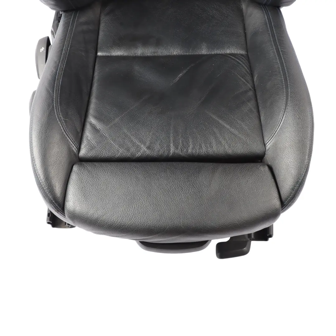  Front Seat BMW E90 E91 LCI Right O/S M Sport Black Leather Dakota Blue Stitching - SKU 7843514-2 - Part number 7843514