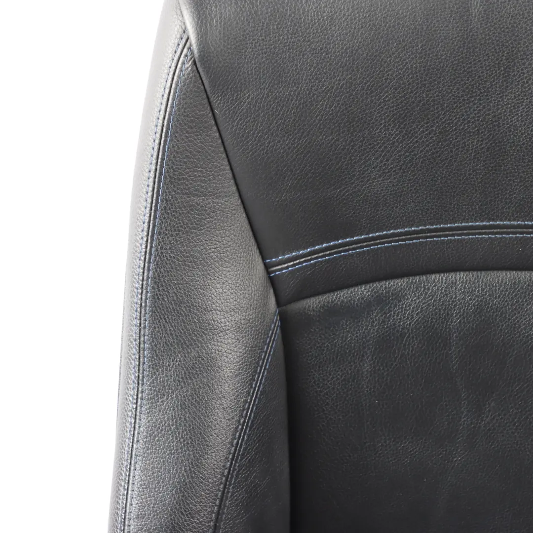  Front Seat BMW E90 E91 LCI Right O/S M Sport Black Leather Dakota Blue Stitching - SKU 7843514-2 - Part number 7843514