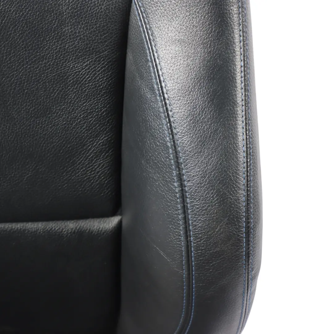 BMW E90 E91 LCI Front Seat Right O/S M Sport Black Leather Dakota Blue Stitching - SKU 7843514-2 - Part number 7843514