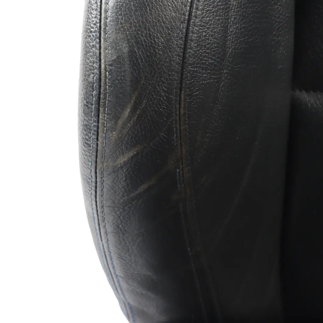  Front Seat BMW E90 E91 LCI Right O/S M Sport Black Leather Dakota Blue Stitching - SKU 7843514-2 - Part number 7843514
