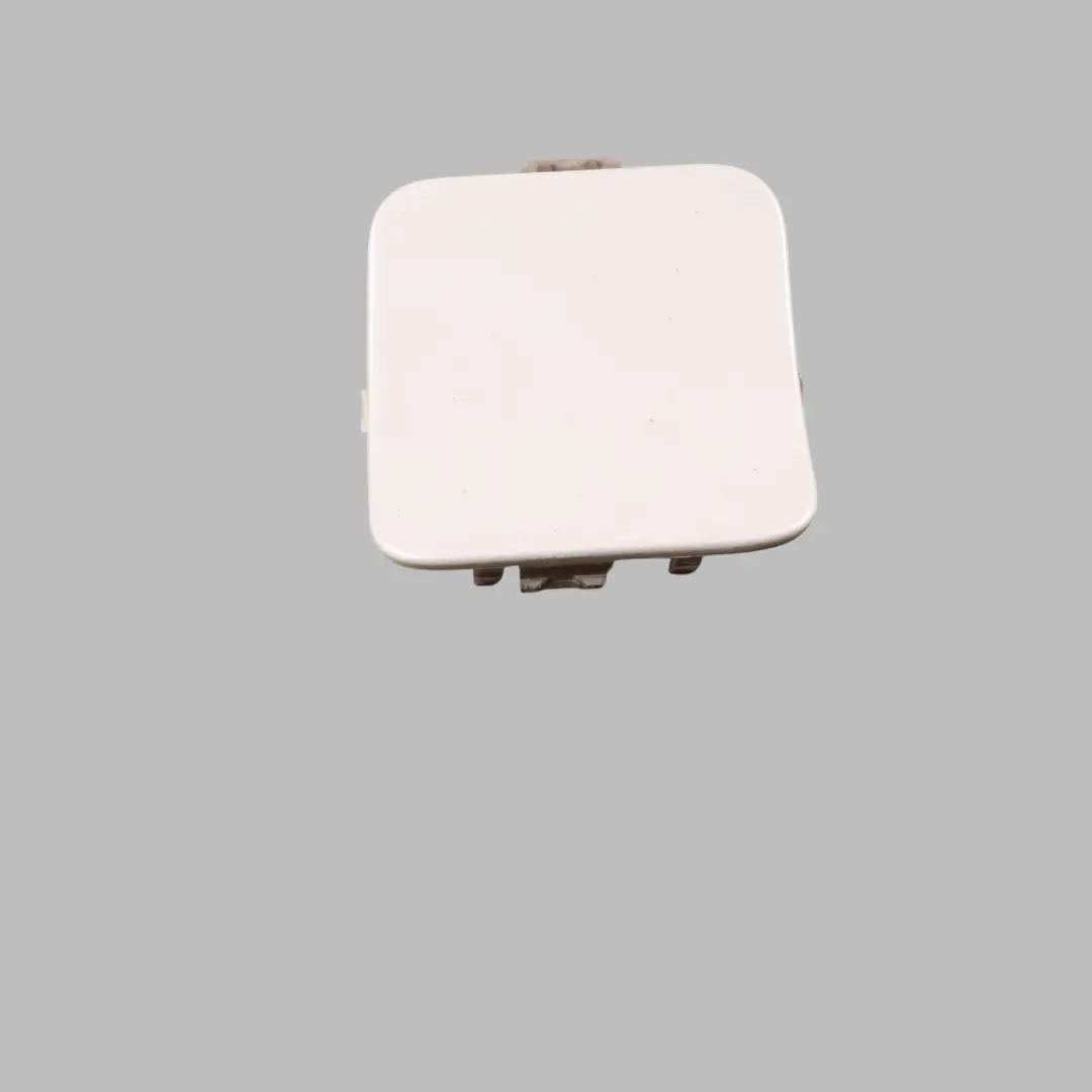 Bumper Tow Eye Cap Cover Left N/S Mineral White - A96 8038073 to BMW X1 E84 Rear with Part number 7845543 BMW X1 E84 Rear Bumper Tow Eye Cap Cover Left N/S Mineral White - A96 8038073 - SKU 7845543-MW - Part number 7845543