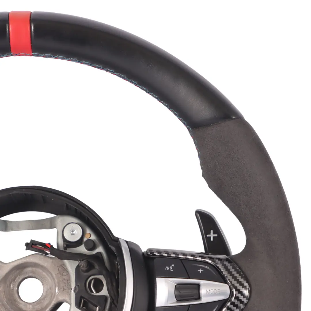  Steering Wheel BMW F80 M3 F82 M4 Black Leather Alcantara M Sport Paddle Shift - SKU 7847606-6 - Part number 7847606