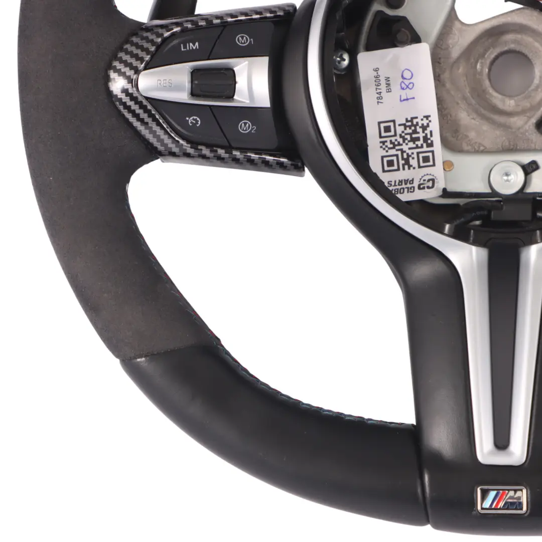 Pelle nera Alcantara M Sport Cambio al Volante per Volante BMW F80 M3 F82 M4 con numero di parte 7847606 Volante BMW F80 M3 F82 M4 Pelle nera Alcantara M Sport Cambio al Volante - SKU 7847606-6 - Numero di parte 7847606