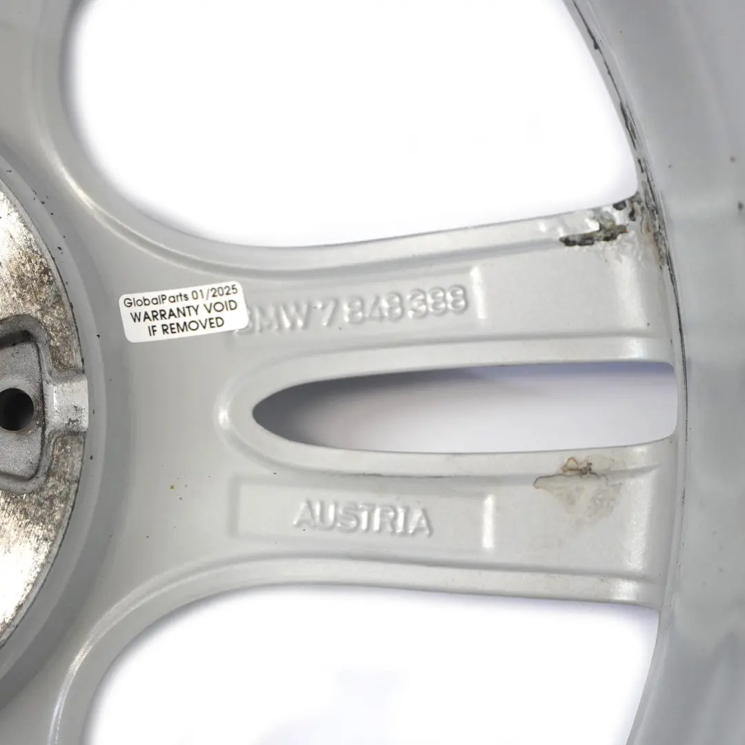 Silber Leichtmetallfelge 18" 9J M Sternspeiche 400 ET:42 für BMW F34 GT mit Teilenummer 7848388 BMW F34 GT Silber Leichtmetallfelge 18" 9J M Sternspeiche 400 ET:42 - SKU 7848388-2 - Teilenummer 7848388