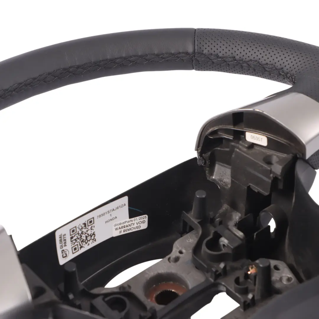 Honda Stream NOUVEAU Volant Multifonction en Cuir Noir - SKU 78501S7AJ61ZA-1 - Numéro de pièce 78501S7AJ61ZA