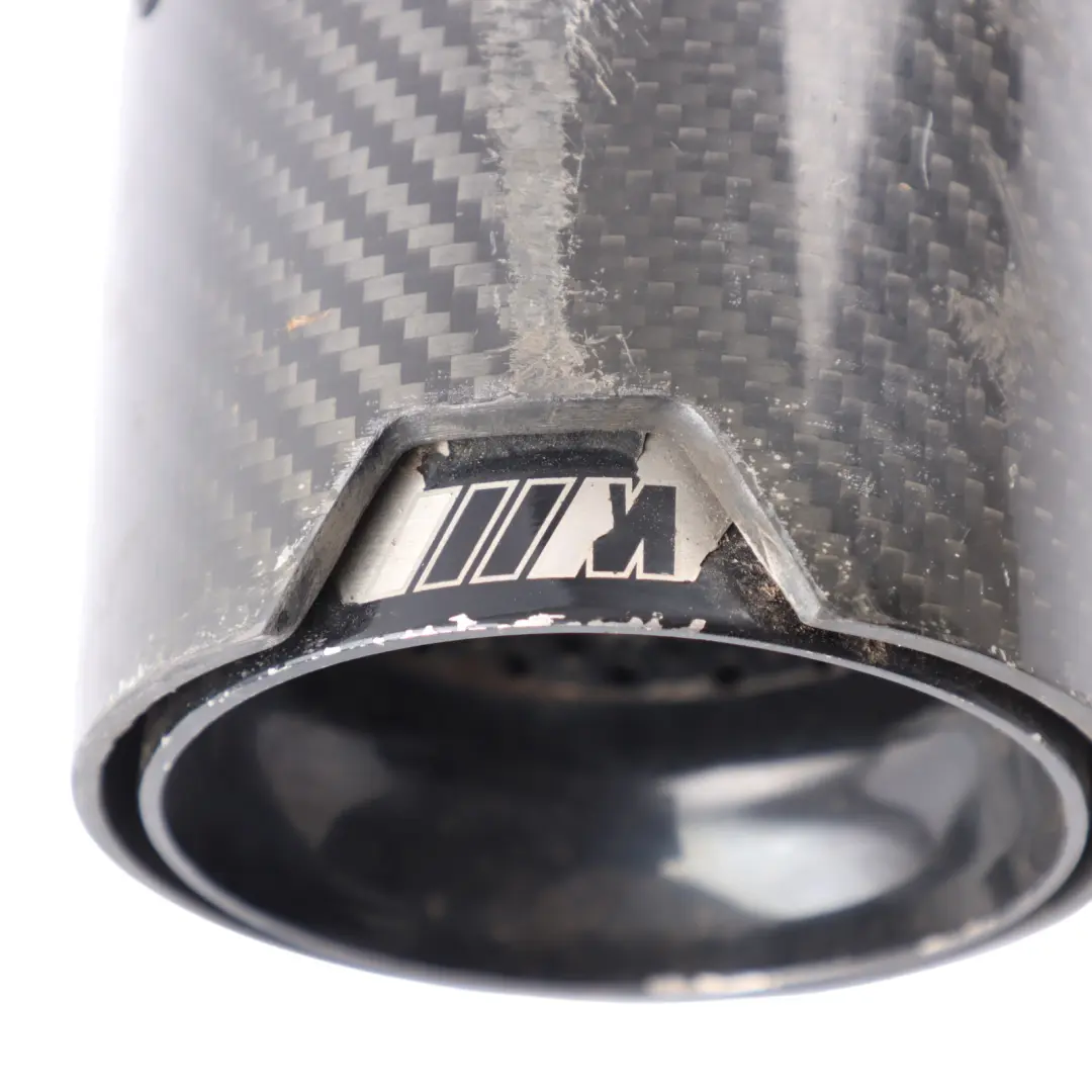 BMW F80 M3 F82 M4 M Sport Exhaust Tailpipe Tail Pipe Trim Black Chrome - SKU 7853892 - Part number 7853892